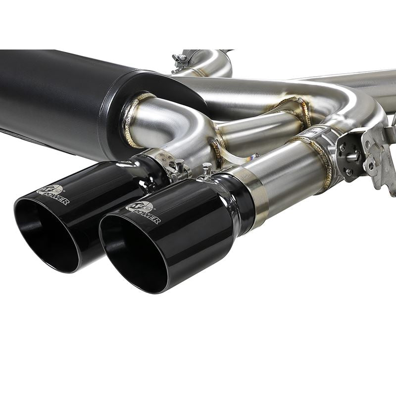 aFe MACH Force-XP 3-1/2 IN 304 Stainless Steel Cat-Back Exhaust System w/ Black Tip (49-36341-B)