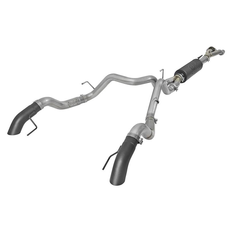 aFe MACH Force-Xp Cat-Back Exhaust System w/ Dual Hi-Tuck Black Tips (49-33095-B)