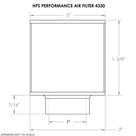 HPS Performance air filter, 1