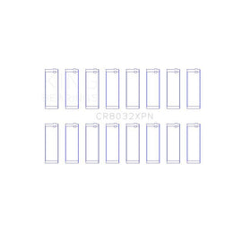 King Engine Bearings Connecting Rod Bearing Set for 2005-2008 Jeep Grand Cherokee (CR8032XPN)