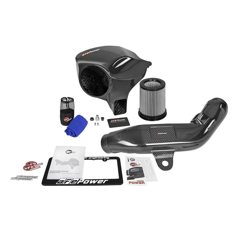 aFe Black Series Stage-2 Carbon Fiber Cold Air Intake System w/ Pro DRY S Media (58-10004D)