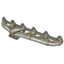 Load image into Gallery viewer, aFe Twisted Steel 304 Stainless Steel Header w/ T3 Turbo Flange (48-32017)