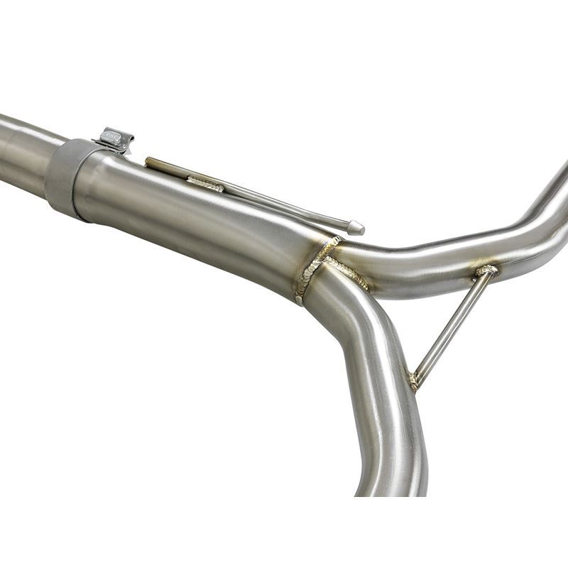 Takeda 304 Stainless Steel Cat-Back Exhaust w/ Blue Flame Tip (49-36605-L)