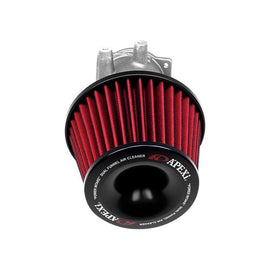 APEXi® Power Metal Polished Short Ram Air Intake System with Red Filter (507-N003)