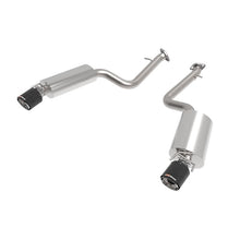 Load image into Gallery viewer, Takeda 2-1/2 IN 304 Stainless Steel Axle-Back Exhaust System w/ Carbon Fiber (49-36060-C)