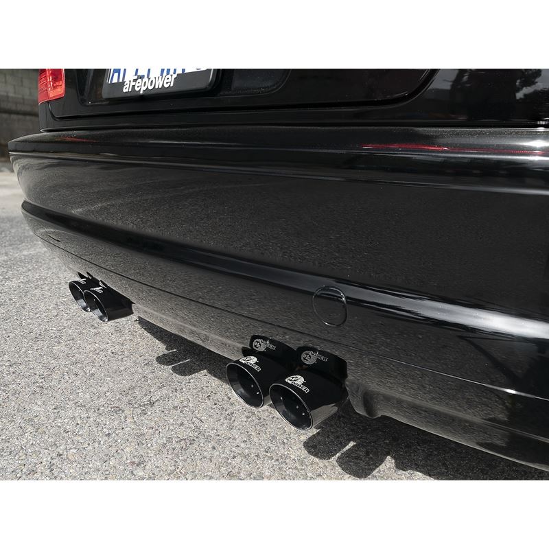 aFe MACH Force-XP 2-1/2 IN 304 Stainless Steel Cat-Back Exhaust System w/ Black Tips (49-36344-B)