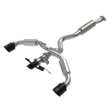 Load image into Gallery viewer, aFe Power Gemini XV 3in to 2-1/2in Cat Back Exhaust w/ Black Tips for 23-24 Toyota GR Corolla L3 1.6L (t) (49-36067-B)