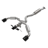 aFe Power Gemini XV 3in to 2-1/2in Cat Back Exhaust w/ Black Tips for 23-24 Toyota GR Corolla L3 1.6L (t) (49-36067-B)