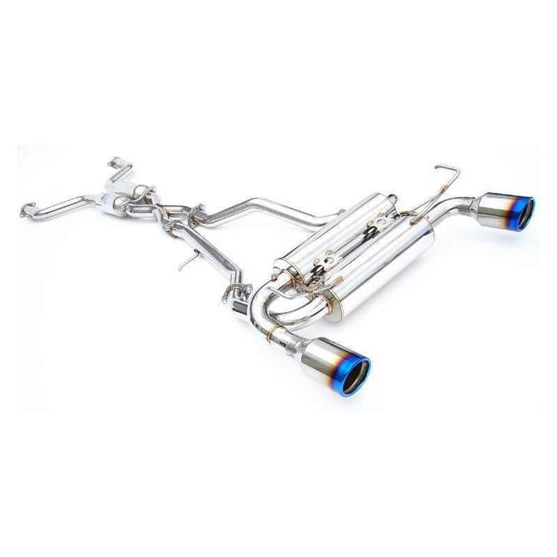 Invidia Q300 Catback Exhaust with Rolled Titanium Tips for Infiniti Q60 3.0T (HS17IQ66GM1RT)