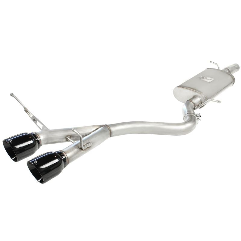 aFe MACH Force-Xp 2-1/2 in 304 Stainless Steel Cat-Back Exhaust w/Black Tip (49-36408-B)