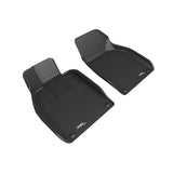 3D Maxpider Custom Fit KAGU Floor Mat (BLACK) Compatible for PORSCHE BOXSTER/CAYMAN/718 2013-2023 - Front Row (L1PO02211509)