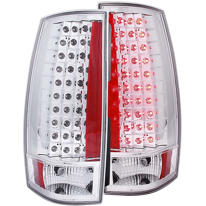 ANZO USA 2007-2014 Chevrolet Suburban LED Taillights Red/Clear G4 (311141)