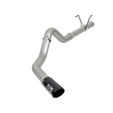 Load image into Gallery viewer, aFe Large Bore-HD 4 IN 409 Stainless Steel DPF-Back Exhaust System w/ Black Tip (49-42006-B)