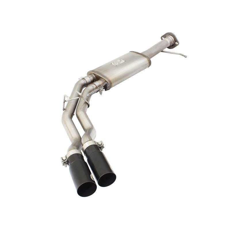 aFe Rebel Series 3 IN to 2-1/2 IN 409 Stainless Steel Cat-Back Exhaust w/Black Tip (49-43071-B)