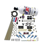 Nitrous Express Pro-Shk/Gas (200-600HP) 2 Fuel 1 Supershark Solenoid Nitrous Kit w/10lb Bottle (90206-10)