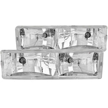 Load image into Gallery viewer, ANZO USA 1988-1998 Chevrolet C1500 Crystal Headlights Chrome (111004)