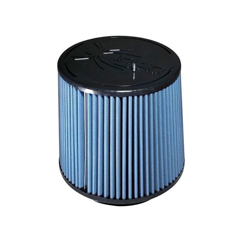 Injen AMSOIL Ea Nanofiber Dry Air Filter - 1in Filter 5in Base / 8in Tall / 5in Top (X-1060-BB)