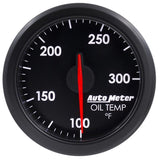 AutoMeter Airdrive 2-1/6in Trans Temperature Gauge 100-300 Degrees F - Black (9157-T)