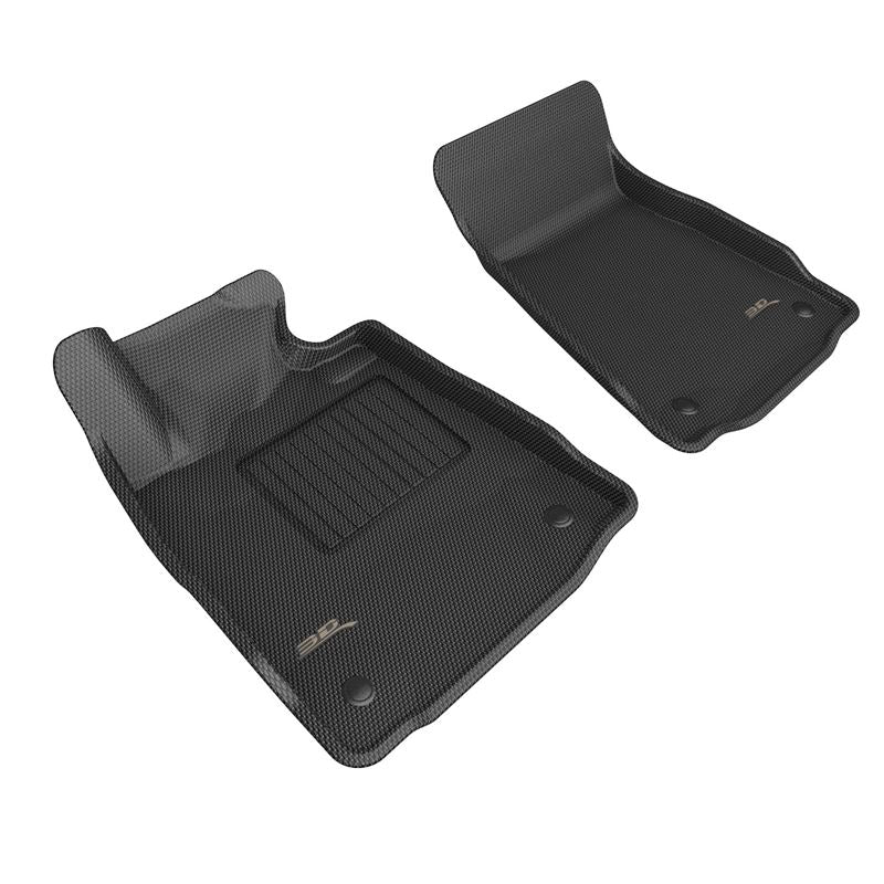 3D Maxpider 22-24 Nissan Z Kagu Black Floor Mat - Row 1 (L1NS14011509)