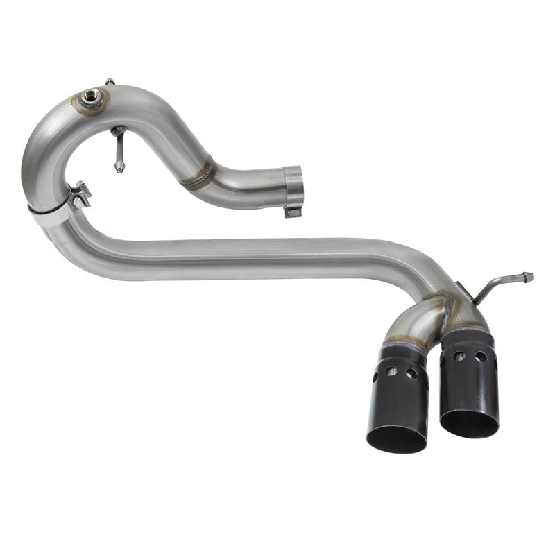 aFe Rebel Series 3 IN 409 Stainless Steel DPF-Back Exhaust System w/Black Tip (49-44065-B)