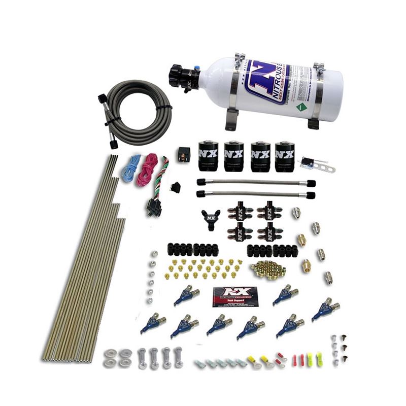 Nitrous Express 8 Cyl Alcohol Nitrous Kit (250-550HP) w/5lb Bottle (80005-05)