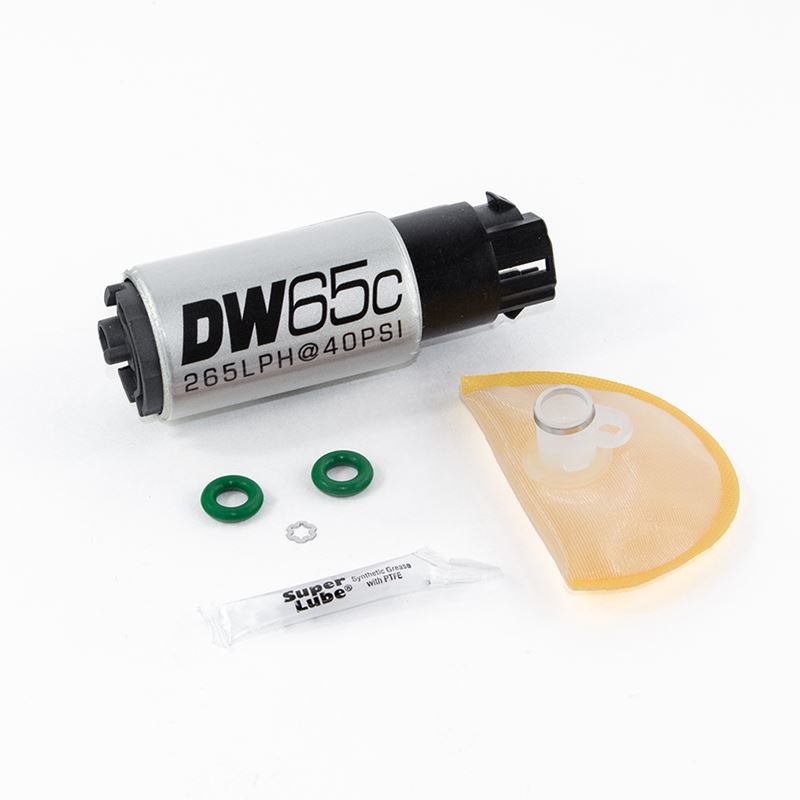 Deatschwerks DW65C series, 265lph compact fuel pump w/ mounting clips w /Install Kit (9-652-1008)