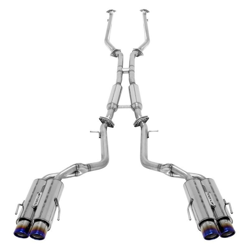 APEXi® 164KT201 - N1-X Evolution Extreme 304 SS Resonated Header-Back Exhaust System (164KT201-SS)