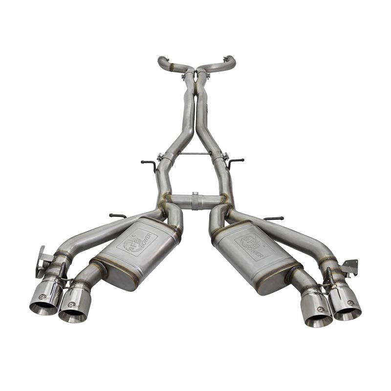 aFe MACH Force-Xp 3 IN 304 Stainless Steel Cat-Back Exhaust System w/Polished Tip (49-34069-P)