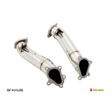 GTHAUS Musa Down Pipe - cat elimination (90mm piping) Titanium; Titanium (NI0104001)