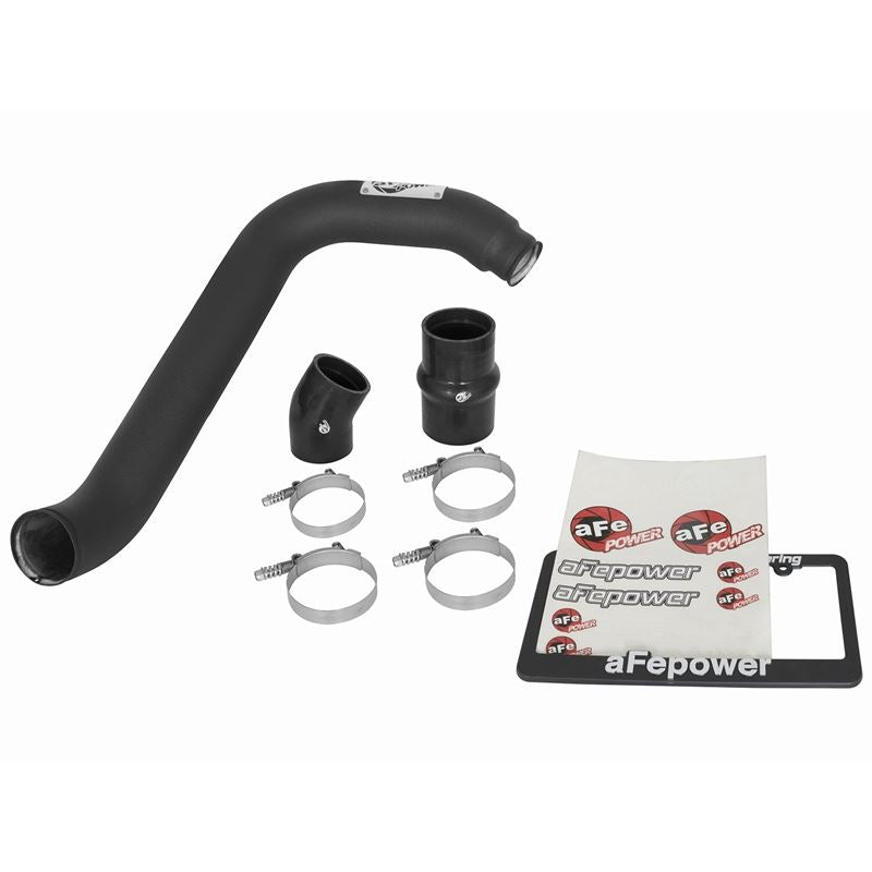 aFe BladeRunner 3 IN Aluminum Hot Charge Pipe Black (46-20108-B)