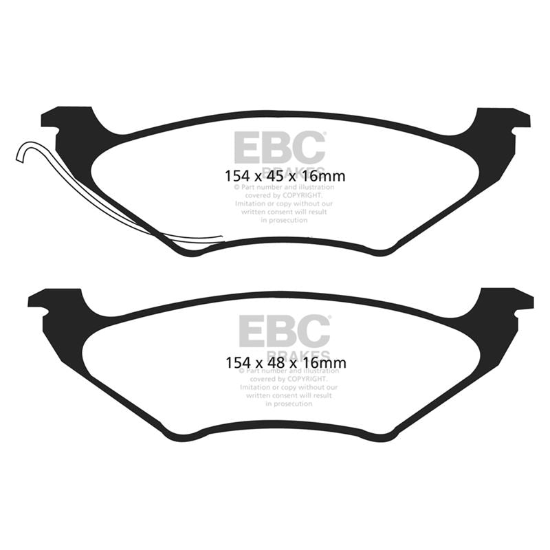 EBC Yellowstuff Street And Track Brake Pads (DP41625/2R)