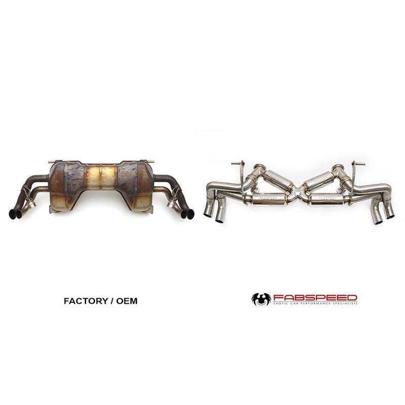 Fabspeed R8 V8 Valvetronic Supersport X-Pipe Exhaust System (07-12) (FS.AUD.R8V8.VLV)