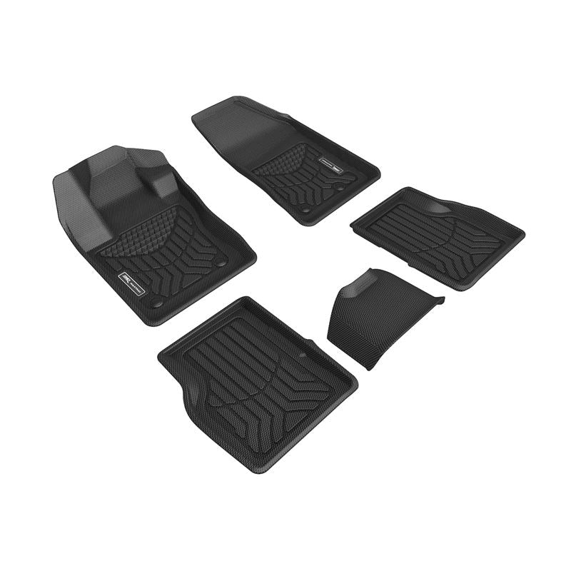 3D Maxpider MAXTRAC Floor Mat, BLACK, 1ST ROW/2ND ROW (A5JP01601809)