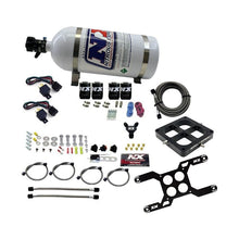 Load image into Gallery viewer, Nitrous Express Dominator Dual Stage Billet Crossbar Nitrous Kit (50-300 &amp; 100-500HP) w/10lb Bottle (66047-10)
