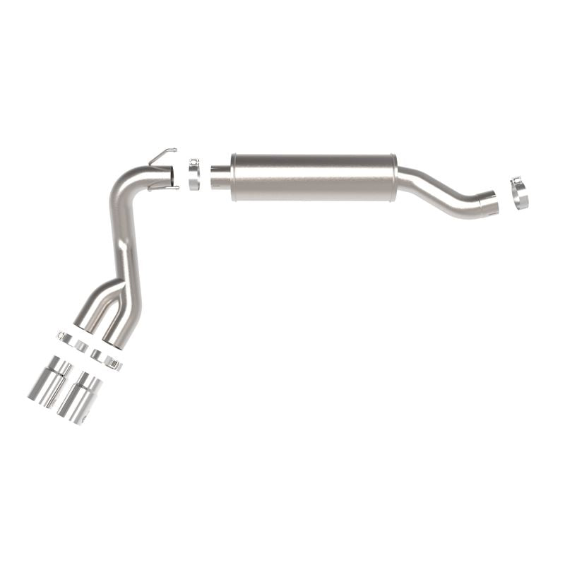 aFe Rebel Series 3-1/2 IN Stainless Steel Cat-Back Exhaust System w/ Polish Tip for 2019-2021 Ram 2500(49-42082-P)