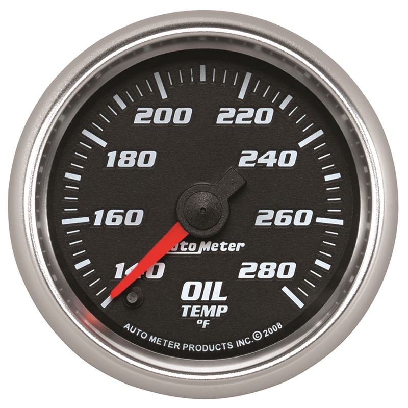 AutoMeter Pro-Cycle Gauge Oil Temp 2 1/16in 140-280f Digital Stepper Mo (19640)