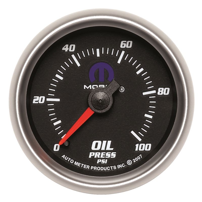 AutoMeter Mopar 2-1/16in Mechanical 100PSI Oil Pressure Gauge (880014)