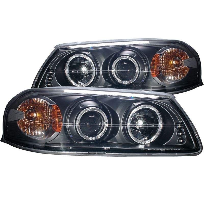 ANZO USA 2000-2005 Chevrolet Impala Projector Headlights w/ Halo Black (121339)