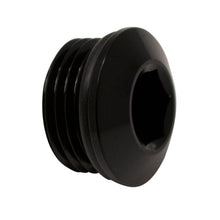 Load image into Gallery viewer, DeatschWerks 8AN ORB Male Plug Low Profile Internal Allen/Hex (Incl O-Ring) Anodized Matte Black(6-02-0718-B)