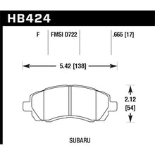 Load image into Gallery viewer, Hawk Performance HPS Brake Pads (HB424F.665)