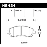 Hawk Performance HPS Brake Pads (HB424F.665)