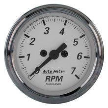 Load image into Gallery viewer, AutoMeter American Platinum 2-1/16in 7K RPM In-Dash Tachometer Gauge (1994)