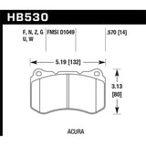 Hawk Performance Performance Ceramic Brake Pads (HB530Z.570)