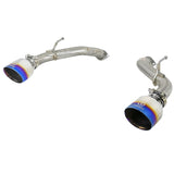 Takeda 2-1/2 IN 304 Stainless Steel Axle-Back Exhaust System w/ Blue Flame Tips (49-36133NM-L)