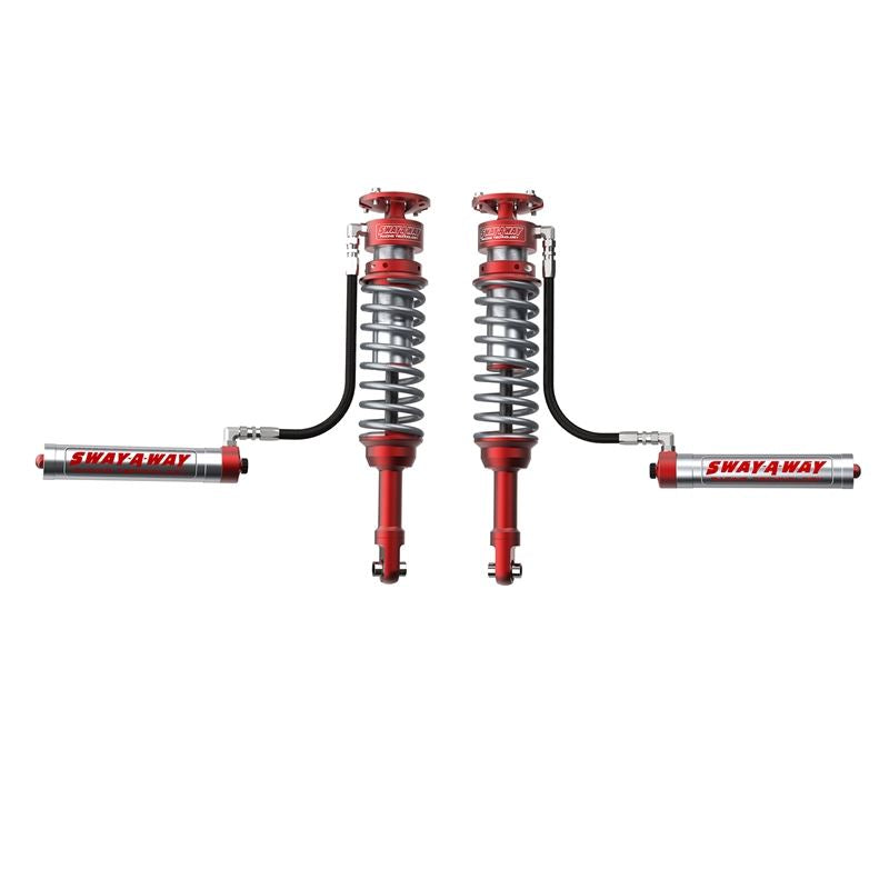 aFe Sway-A-Way 3.0 Front Coilover Kit w/ Remote Reservoirs and Compression Adjuster (301-5000-01-CA)