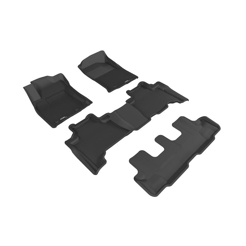 3D Maxpider KAGU Floor Mat, BLACK, 1ST ROW/2ND ROW/3RD ROW (L1LX05701509)