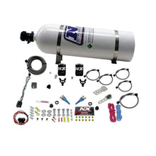 Load image into Gallery viewer, Nitrous Express 03-18 Nissan 350Z/370Z Dual Nozzle (35-150HP) w/15lb Bottle (20716-15)