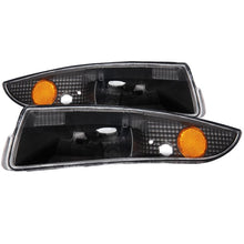 Load image into Gallery viewer, ANZO USA 1993-2002 Chevrolet Camaro Euro Parking Lights Black w/ Amber Reflector (511045)