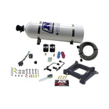 Nitrous Express 4150 Gemini Stage 6 Alcohol Nitrous Kit (50-300HP) w/15lb Bottle (60045-15)