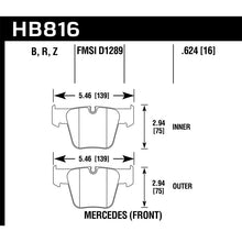 Load image into Gallery viewer, Hawk Performance HPS 5.0 Brake Pads (HB816B.624)